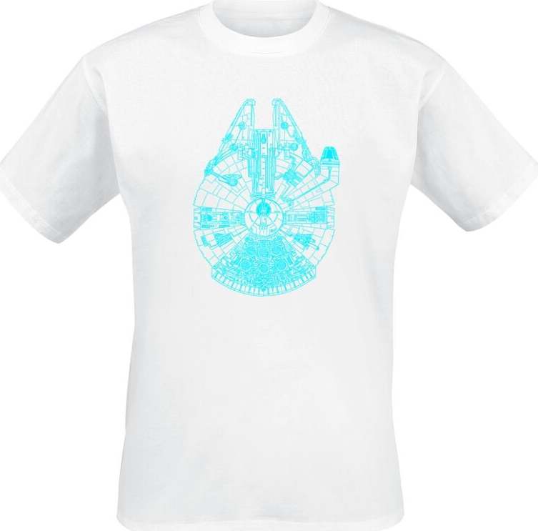 Star Wars Blue Falcon Tričko bílá - Merchstore.cz