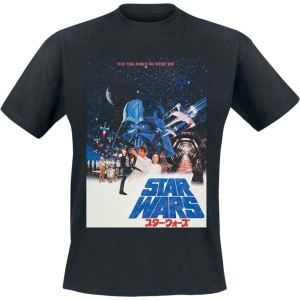 Star Wars Classic Poster Tričko černá