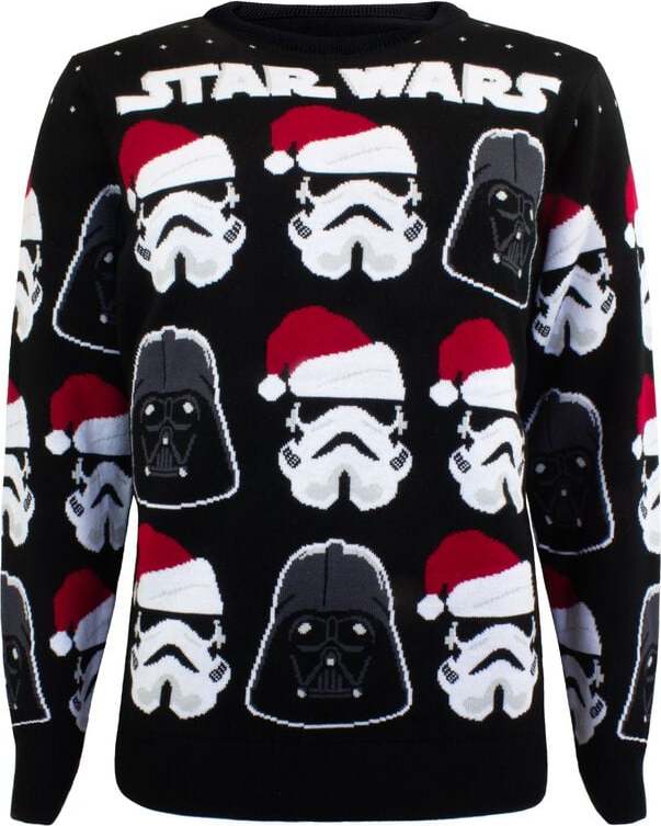 Star Wars Darth Vader and Stormtrooper Pletený svetr vícebarevný - Merchstore.cz Star Wars Darth Vader and Stormtrooper Pletený svetr vícebarevný - Merchstore.cz