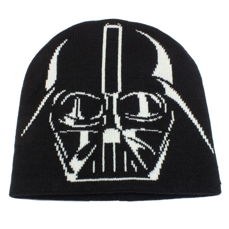 Star Wars Darth Vader Beanie čepice cerná/bílá - Merchstore.cz Star Wars Darth Vader Beanie čepice cerná/bílá - Merchstore.cz
