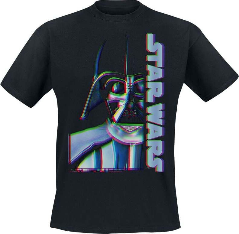 Star Wars Darth Vader - Glitch Tričko černá - Merchstore.cz