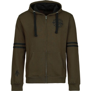 Star Wars Mandalore Bounty Hunter Mikina s kapucí na zip zelená - Merchstore.cz