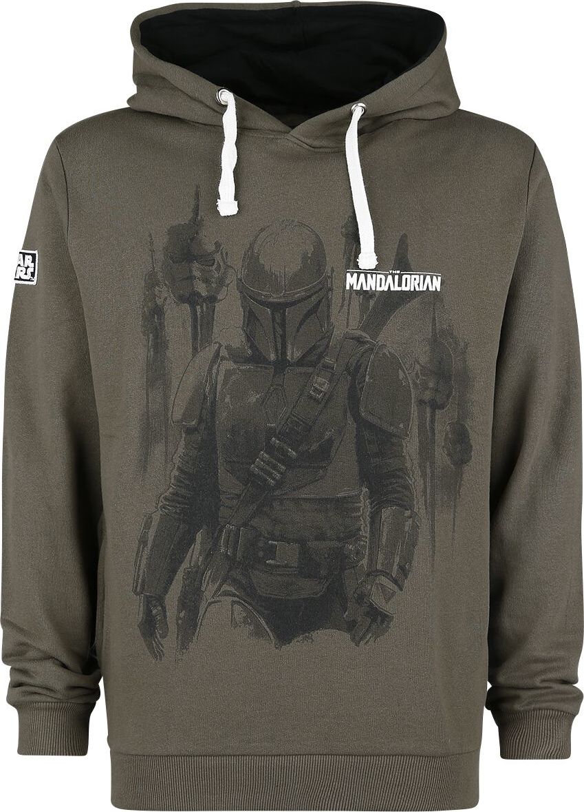 Star Wars The Mandalorian - Bounty Hunter Mikina s kapucí khaki - Merchstore.cz