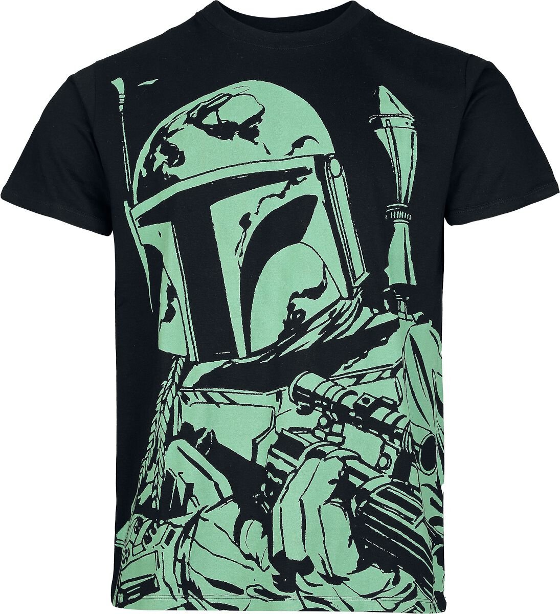 Star Wars The Mandalorian Green Tričko černá - Merchstore.cz