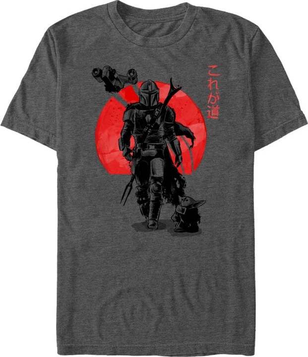 Star Wars The Mandalorian - Sumi Ink Tričko šedá - Merchstore.cz