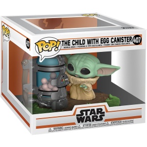 Star Wars Vinylová figurka č.407 The Mandalorian - The Child with Egg Canister (Pop! Deluxe) Sberatelská postava standard