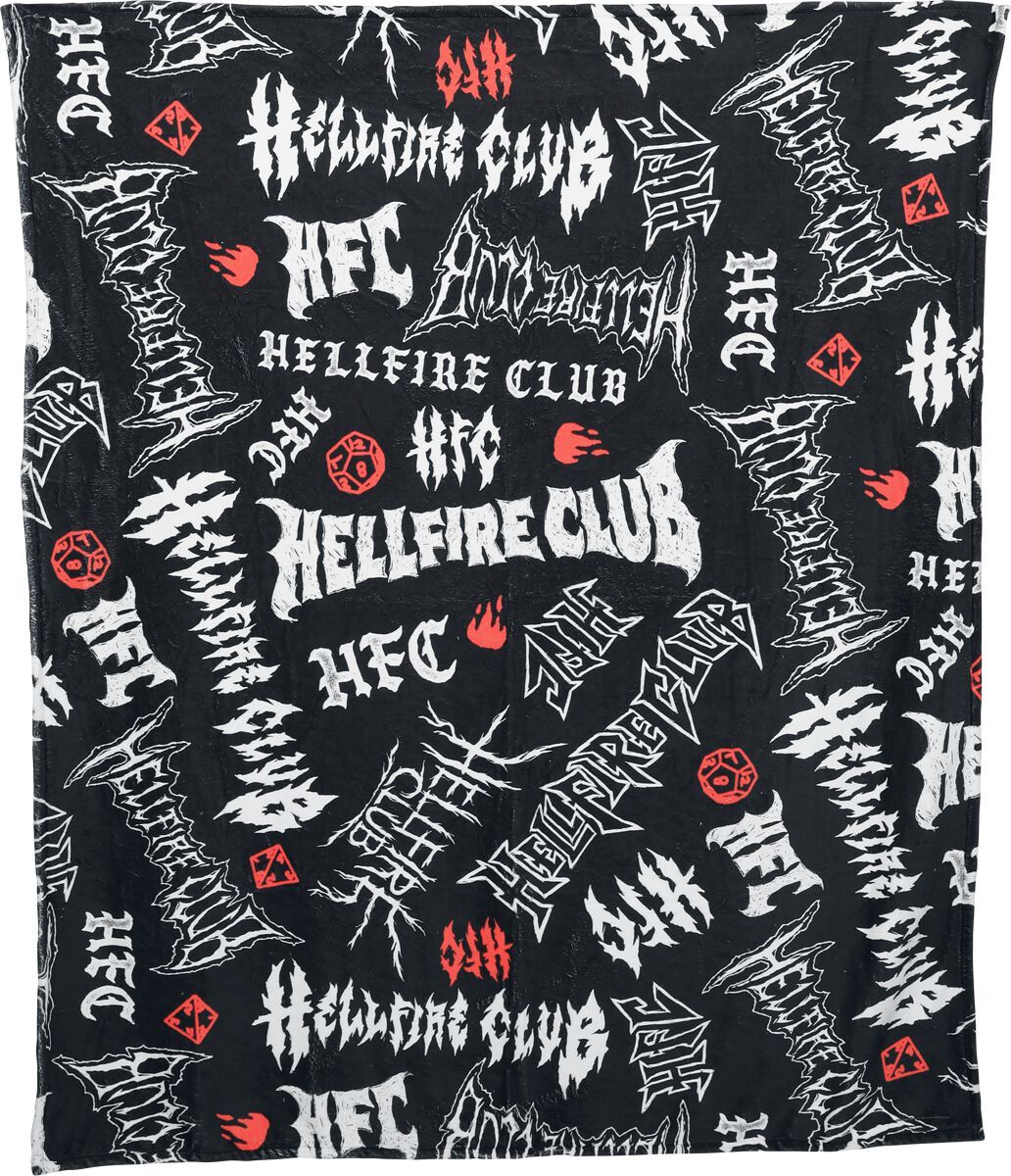 Stranger Things Flísová deka Season 5 - Hellfire Club Flísová deka vícebarevný - Merchstore.cz