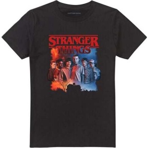 Stranger Things Hawkins Creel House Poster Tričko černá - Merchstore.cz