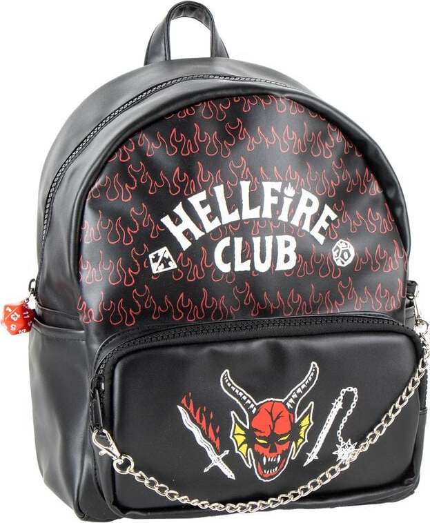 Stranger Things Hellfire Club Batoh cerná/cervená/bílá - Merchstore.cz Stranger Things Hellfire Club Batoh cerná/cervená/bílá - Merchstore.cz