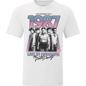 Stranger Things Season 5 - Hawkins 1987 Group Tour Poster Dámské tričko bílá - Merchstore.cz
