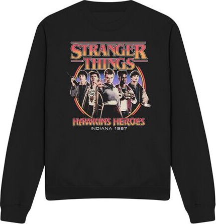 Stranger Things Season 5 - Hawkins Heroes Group 1987 Mikina černá - Merchstore.cz