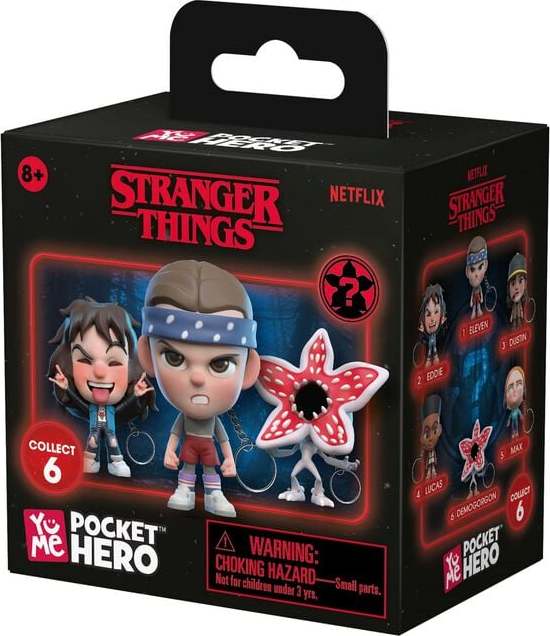 Stranger Things YuMe Pocket Hero Blind Box Klíčenka vícebarevný - Merchstore.cz