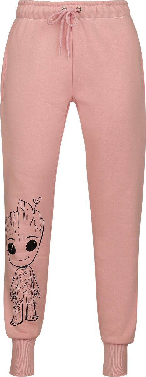 Strážci galaxie I Am Groot Dámské tepláky starorůžová - Merchstore.cz