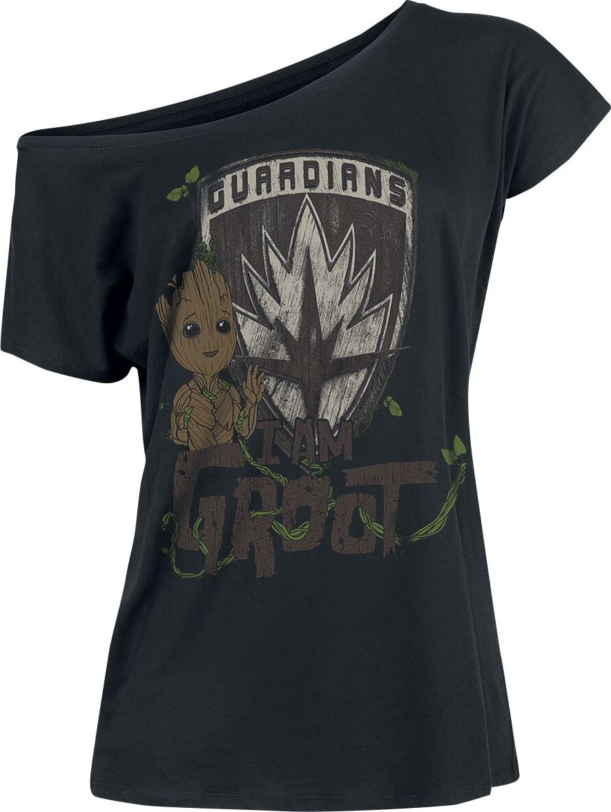 Strážci galaxie I Am Groot Dámské tričko černá - Merchstore.cz
