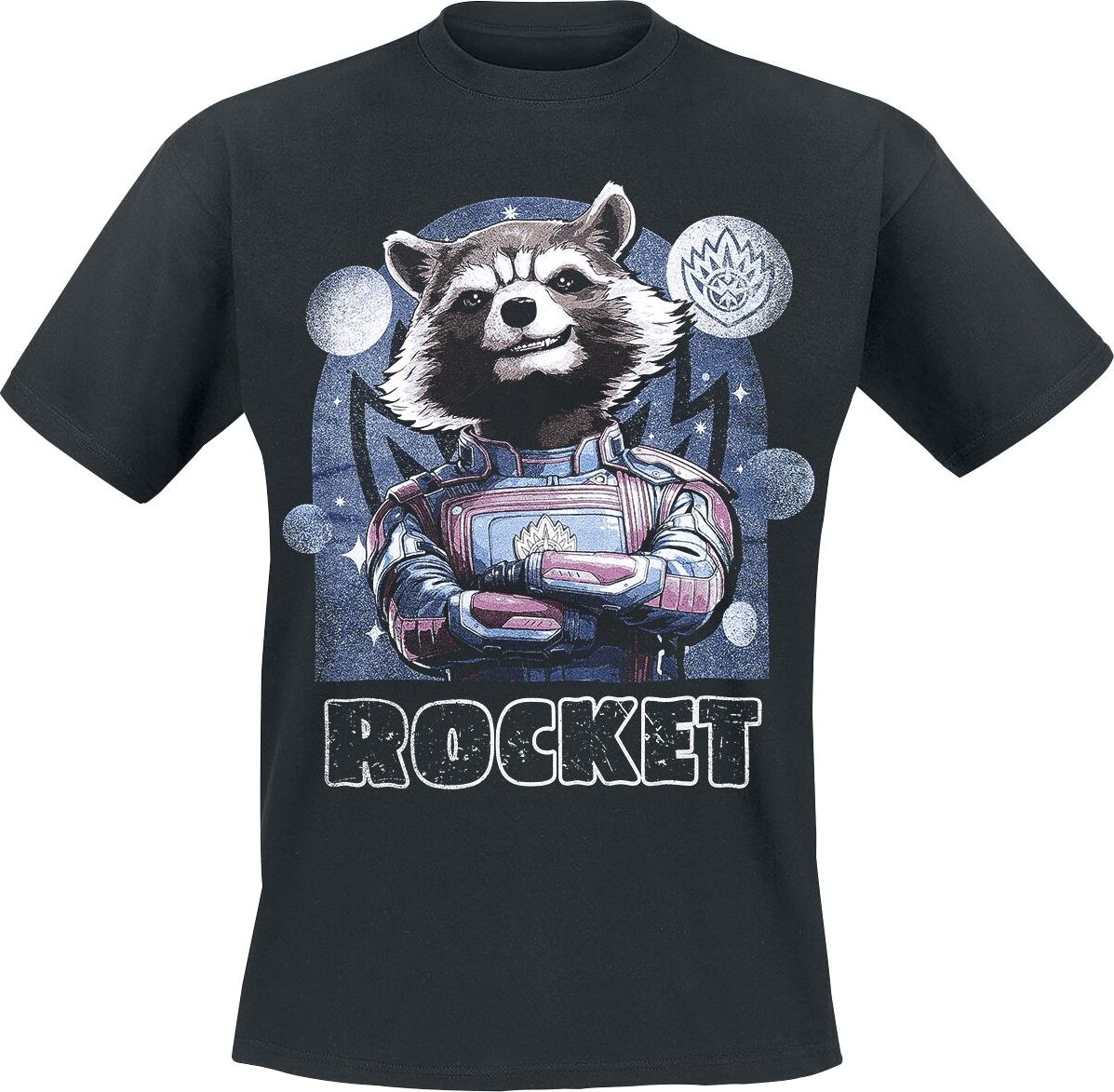 Strážci galaxie Vol. 3 - Rocket Tričko černá - Merchstore.cz
