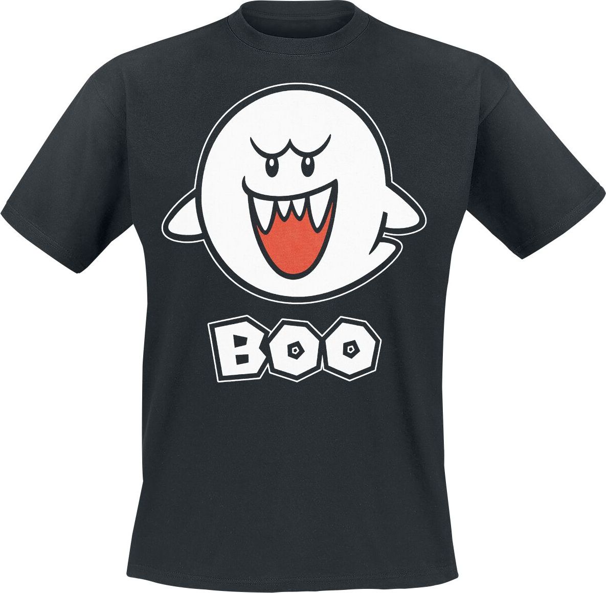 Super Mario Boo Tričko černá - Merchstore.cz