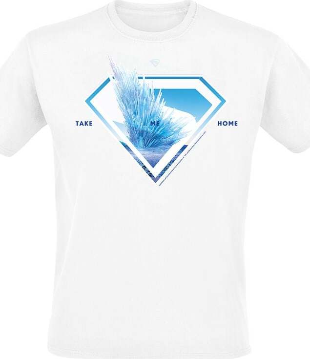 Superman 2025 - Superman Logo Svalbard Take Me Home Tričko bílá - Merchstore.cz
