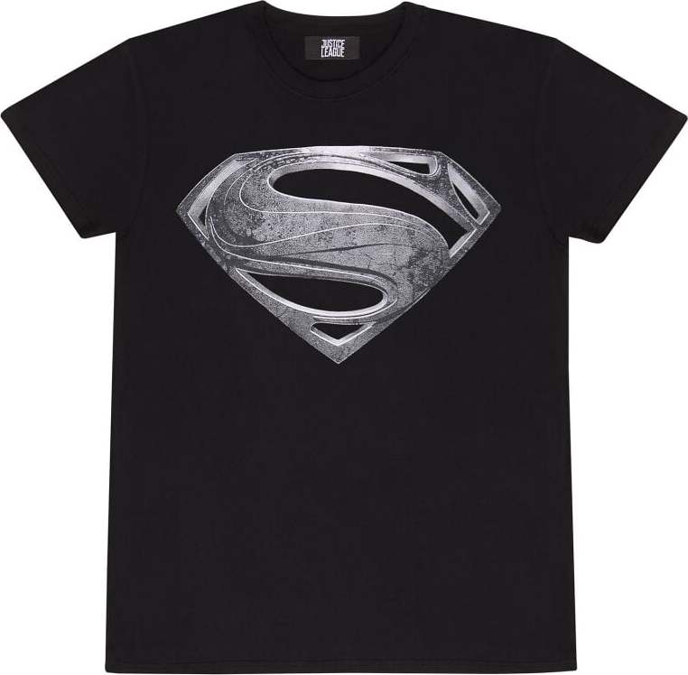 Superman Justice League - Black Logo Tričko černá - Merchstore.cz Superman Justice League - Black Logo Tričko černá - Merchstore.cz