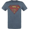 Superman Logo Tričko smíšená modrá - Merchstore.cz