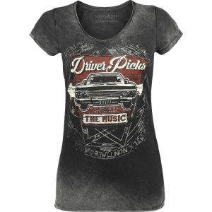 Supernatural Driver Picks The Music Dámské tričko šedá - Merchstore.cz