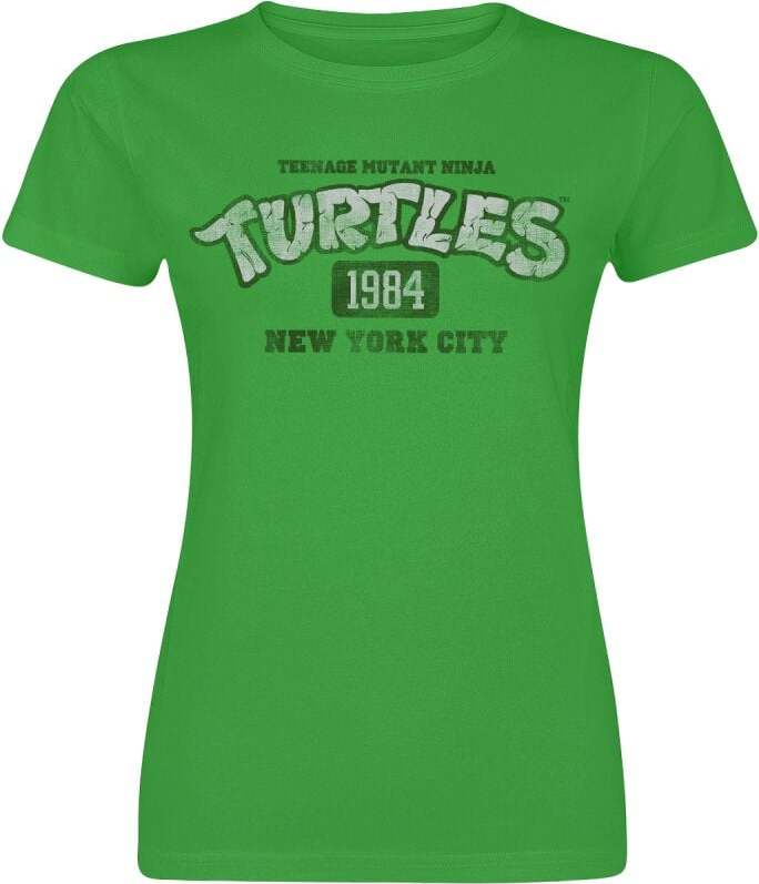 Teenage Mutant Ninja Turtles NY 1984 Dámské tričko zelená - Merchstore.cz Teenage Mutant Ninja Turtles NY 1984 Dámské tričko zelená - Merchstore.cz