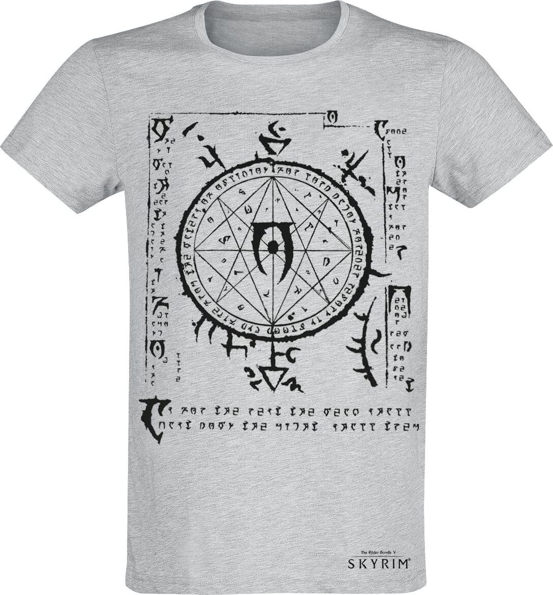 The Elder Scrolls V - Skyrim - Mysterium Xarxes Tričko prošedivelá - Merchstore.cz