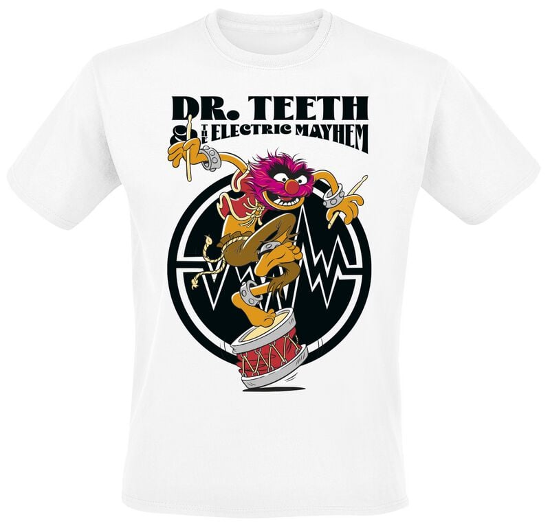 The Muppets Animal Tričko bílá - Merchstore.cz