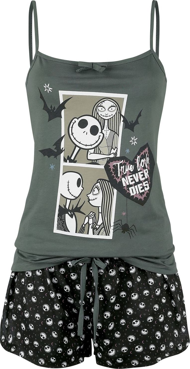 The Nightmare Before Christmas Comic pyžama cerná/šedá - Merchstore.cz The Nightmare Before Christmas Comic pyžama cerná/šedá - Merchstore.cz