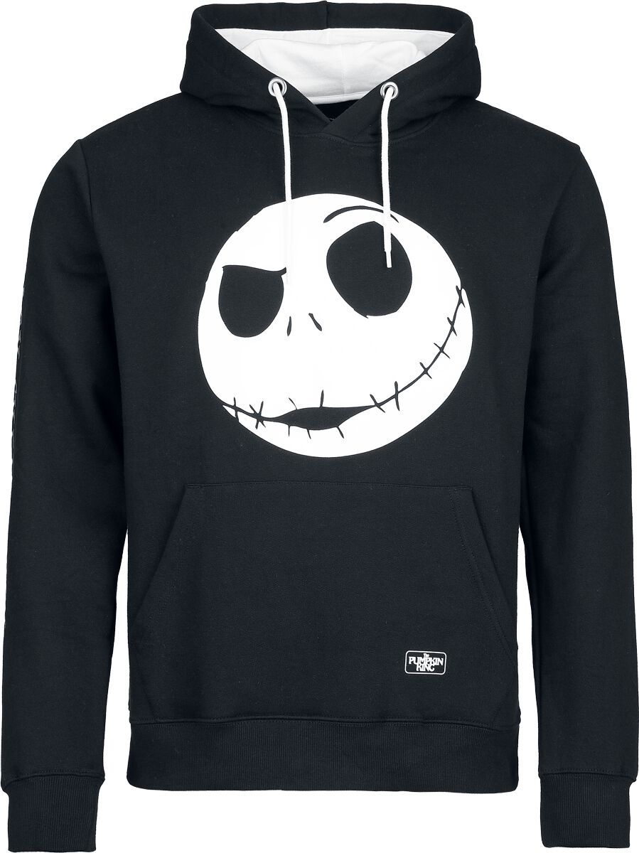 The Nightmare Before Christmas Jack Skellington Mikina s kapucí cerná/bílá - Merchstore.cz