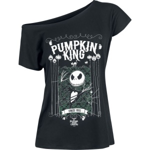 The Nightmare Before Christmas Jack Skellington - Pumpkin King Dámské tričko černá - Merchstore.cz