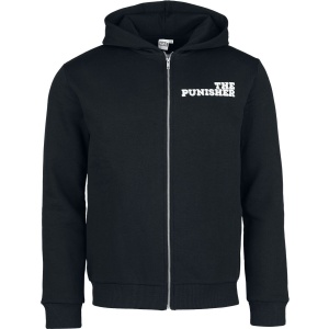 The Punisher Skull Mikina s kapucí na zip černá