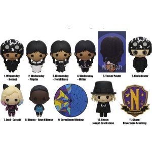 Wednesday Characters (s možností chase!) Přívěsek na tašku vícebarevný