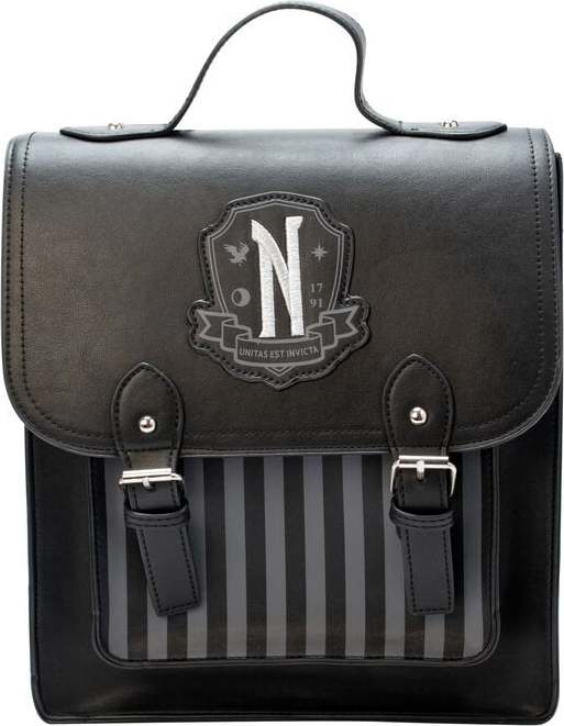 Wednesday Nevermore Batoh cerná/stríbrná - Merchstore.cz