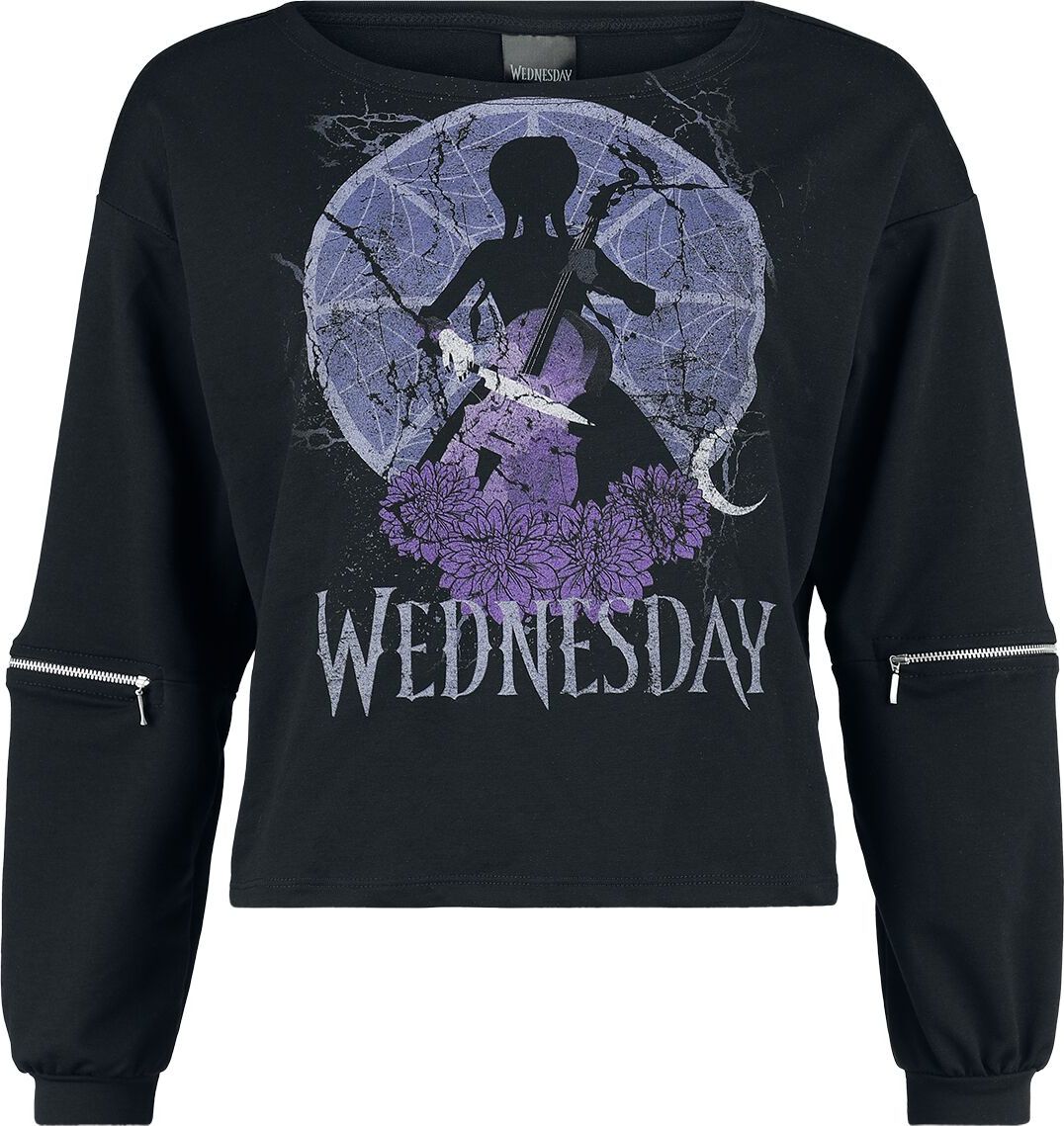 Wednesday Sharp Edged Dámská mikina černá - Merchstore.cz Wednesday Sharp Edged Dámská mikina černá - Merchstore.cz