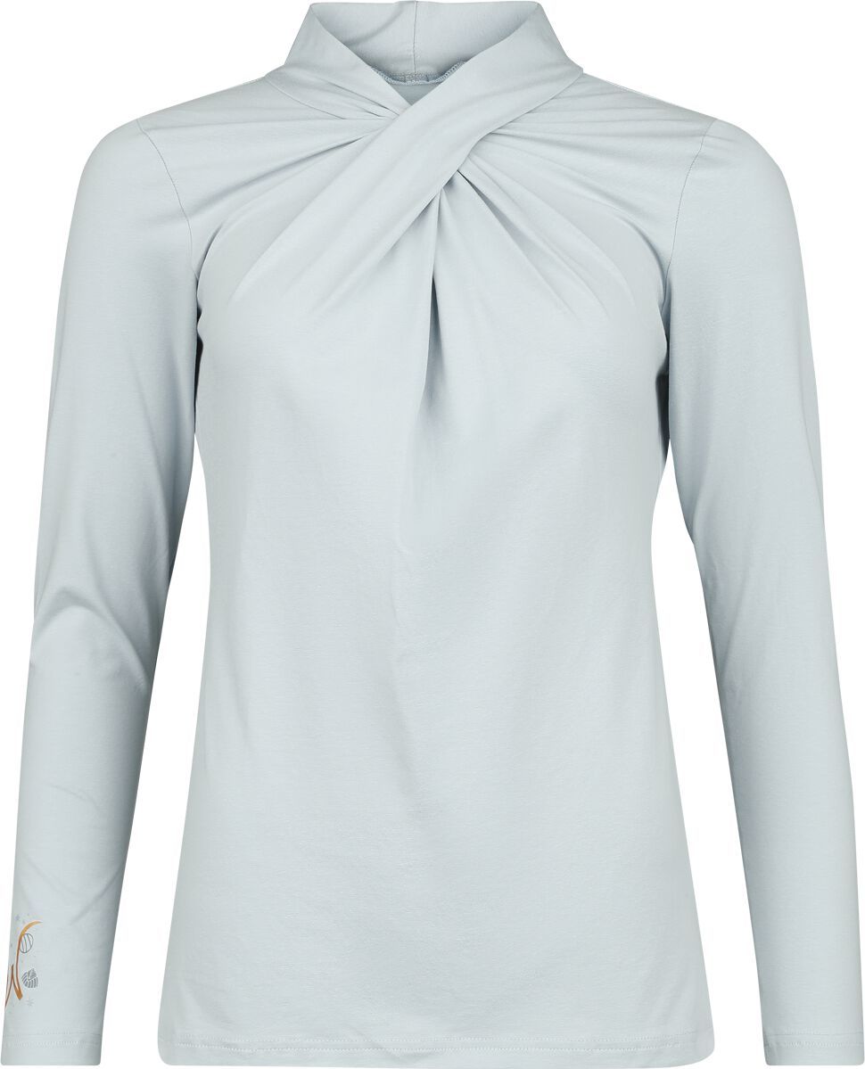 Willy Wonka And The Chocolate Factory Never Let Them Steal Your Dreams Dámské tričko s dlouhými rukávy modrošedá - Merchstore.cz