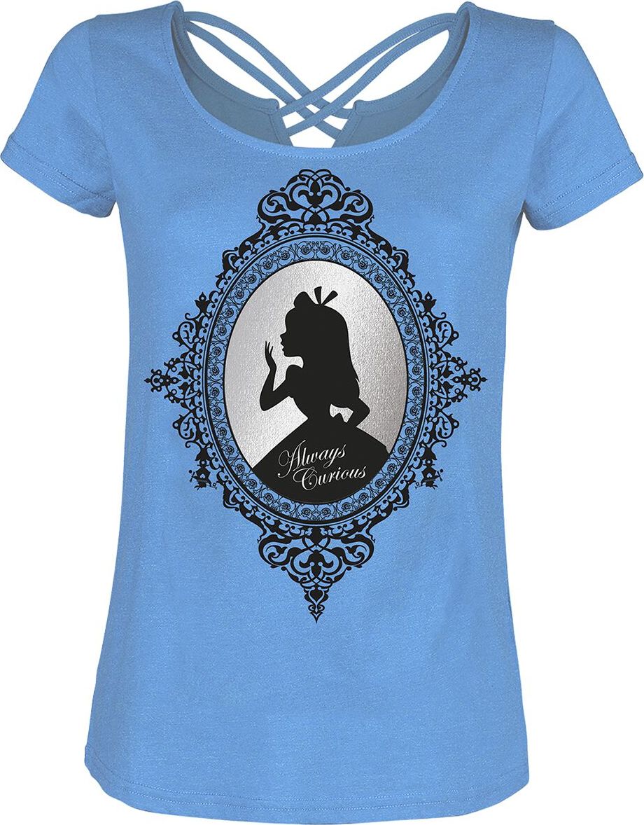 Alice in Wonderland Mirror Dámské tričko modrá - Merchstore.cz Alice in Wonderland Mirror Dámské tričko modrá - Merchstore.cz