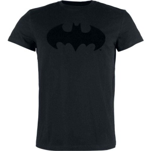 Batman Batman - Logo- Flock Print Tričko černá