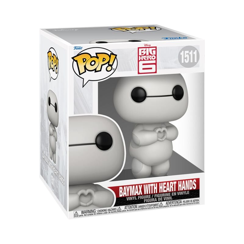 Baymax Vinylová figurka č.1511 Big Hero 6 - Baymax with Heart Hands (Super Pop!) Sberatelská postava vícebarevný - Merchstore.cz