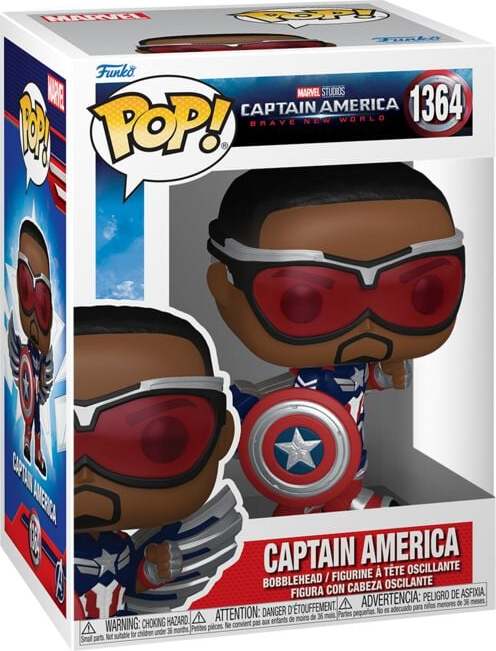 Captain America Vinylová figurka č.1364 Brave New World - Captain America Sberatelská postava vícebarevný - Merchstore.cz Captain America Vinylová figurka č.1364 Brave New World - Captain America Sberatelská postava vícebarevný - Merchstore.cz