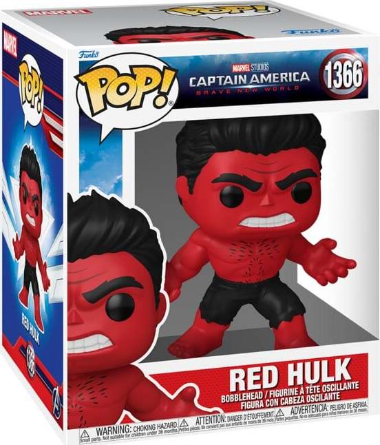 Captain America Vinylová figurka č.1366 Brave New World - Red Hulk (Super POP!) Sberatelská postava vícebarevný - Merchstore.cz