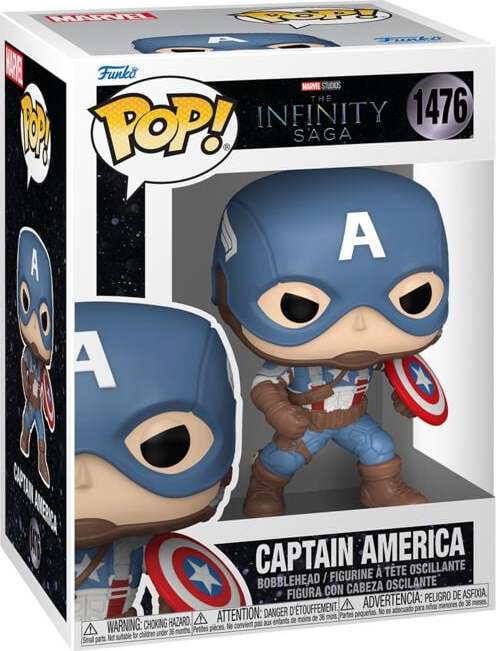 Captain America Vinylová figurka č.1476 Captain America Sberatelská postava vícebarevný - Merchstore.cz