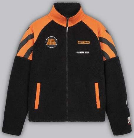 Chainsaw Man Racing Jacket Bunda cerná/oranžová - Merchstore.cz