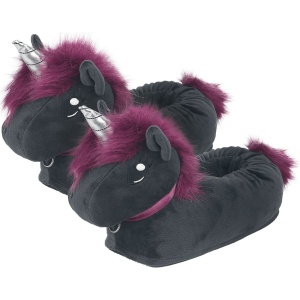 Corimori Papuce pre dospelých Ruby Punk Unicorn papuce černá