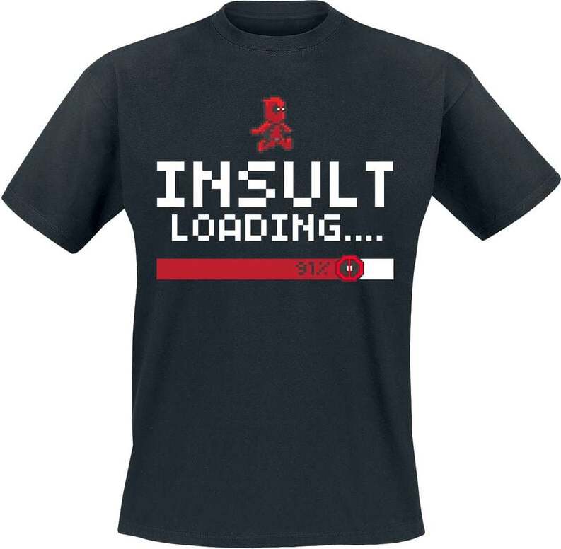 Deadpool Insult Loading Tričko černá - Merchstore.cz Deadpool Insult Loading Tričko černá - Merchstore.cz