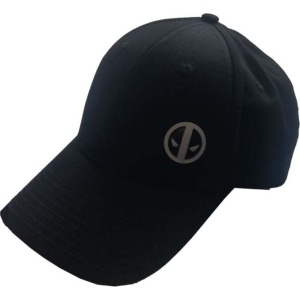 Deadpool Metal Badge Logo Baseballová kšiltovka černá