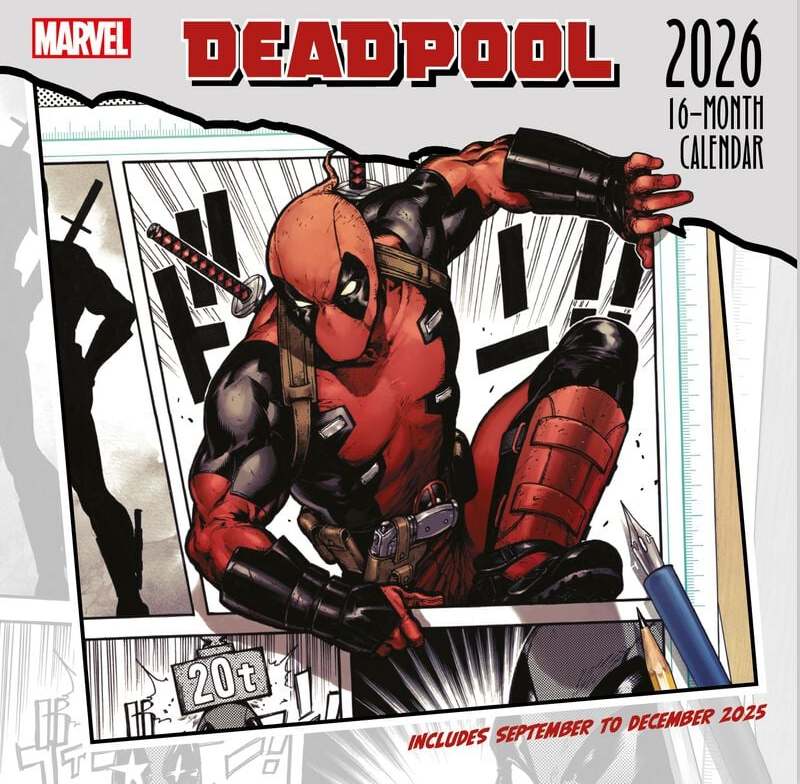 Deadpool Nástěnný kalendář 2026 Nástenný kalendář vícebarevný - Merchstore.cz