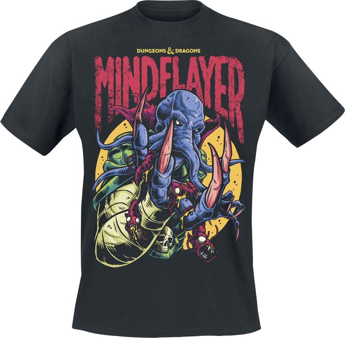 Dungeons and Dragons Mind Flayer Tričko černá - Merchstore.cz