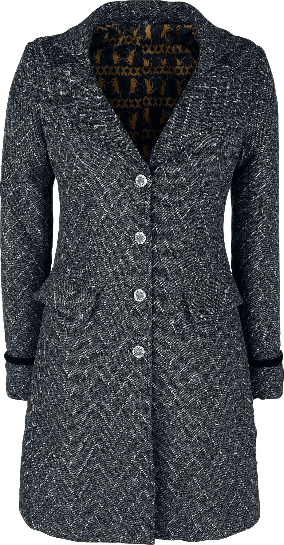 Fantastic Beasts Phantastische Tierwesen 3 - Newt Scamander Dámský kabát antracitová - Merchstore.cz