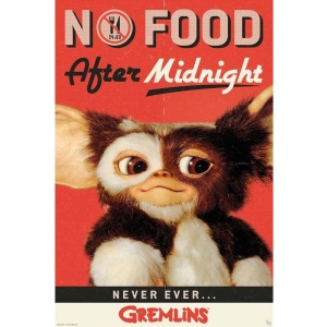 Gremlins NO Food after Midnight plakát vícebarevný