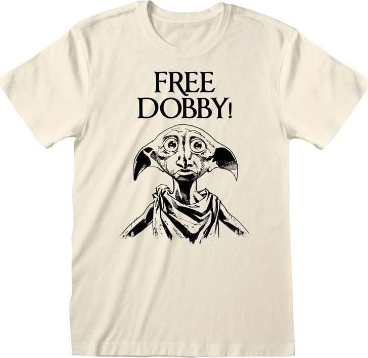 Harry Potter Free Dobby Tričko krémová - Merchstore.cz Harry Potter Free Dobby Tričko krémová - Merchstore.cz